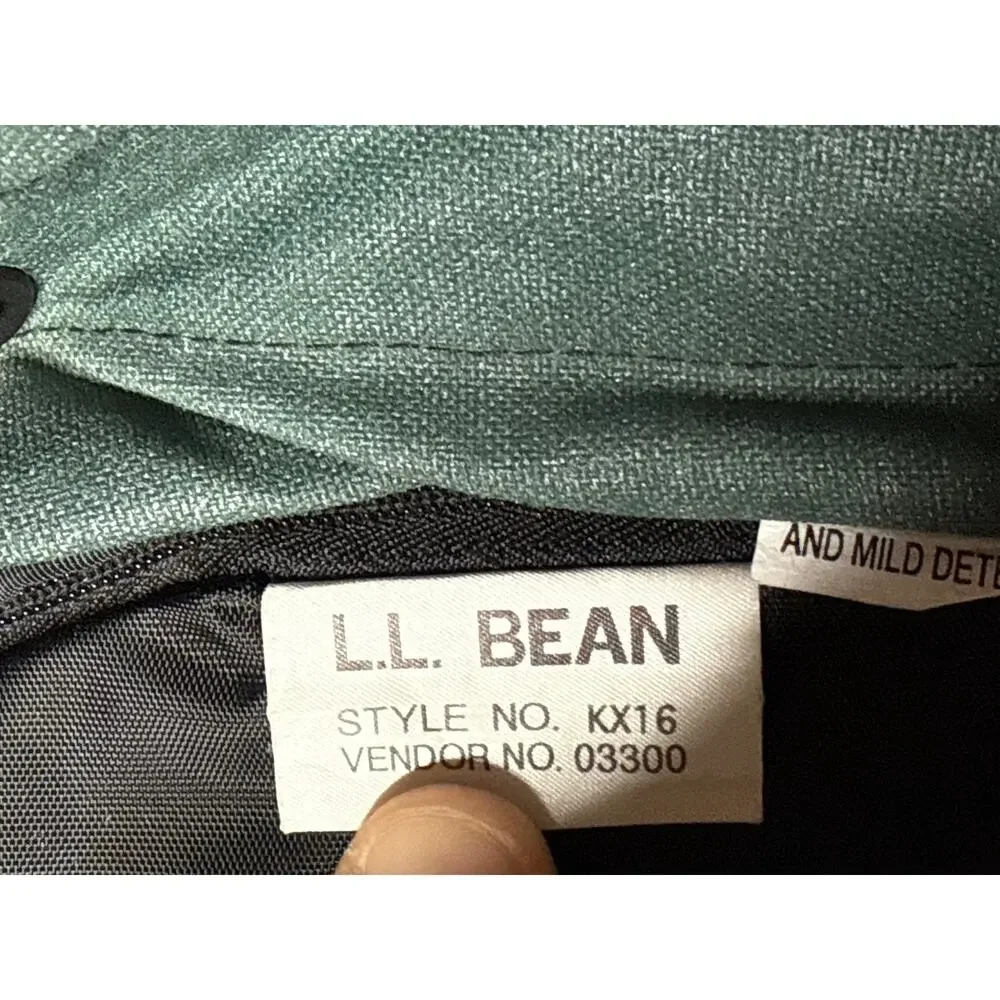 L.L. Bean Wheeled Convertible 21” Luggage Green Black With Day Bag